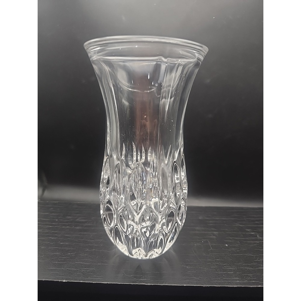 Vinatge Cut Glass Crystal Flower‎ Bud Vase 5 1/2"